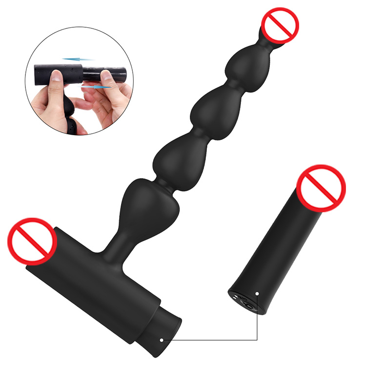 Silicone Sex Anal Vibrator Male Massager Anal Beads Plug G Spot Butt Adult Masturbation Anal Sex Toys for Couple