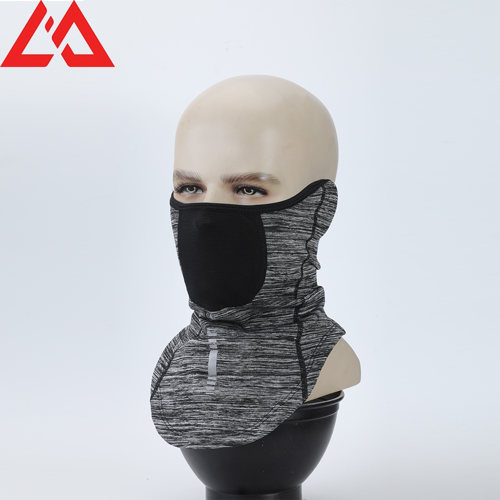 Wholesale Winter Ski Windproof Keep Warmer Cover Half Face Balaclava Cycling Neck Protector Scarf Fleece Solid Bandanas