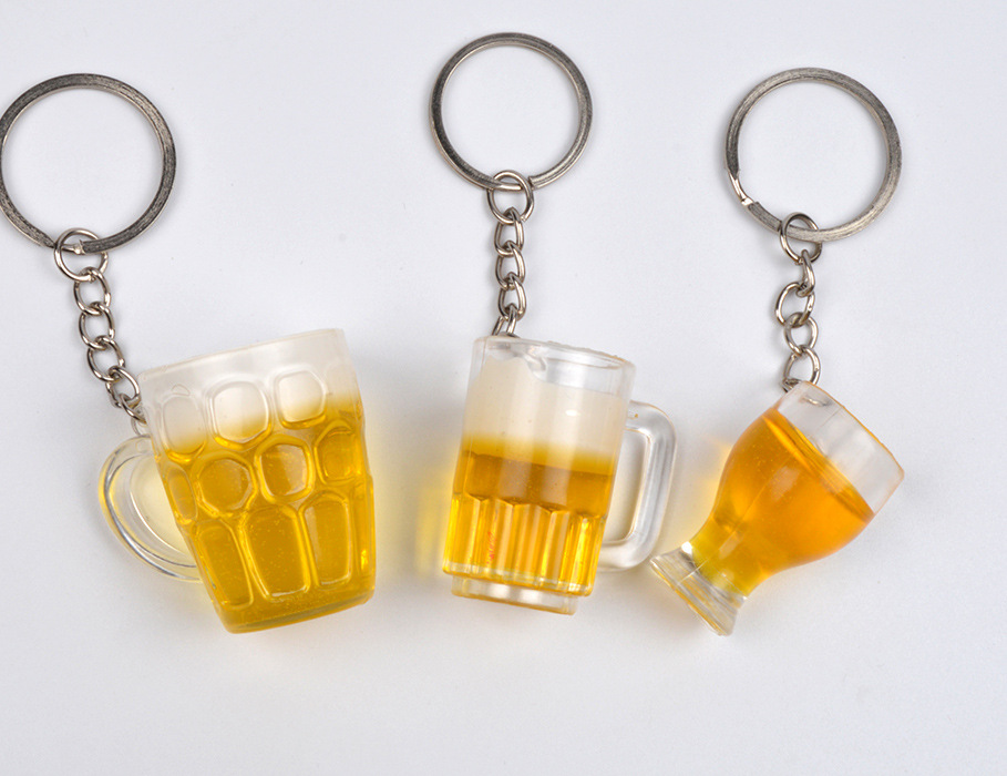 ESL Simulation Mini Beer Acrylic Keychain
