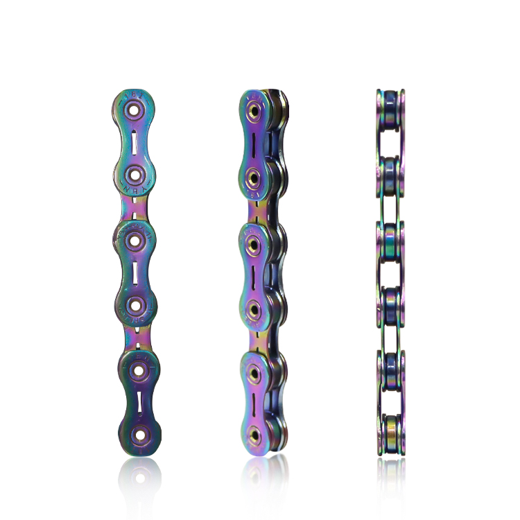 High quality bicycle chain12 speed SLA DHA process noiseless variable speed chain carbon steel material 1100kg bearing
