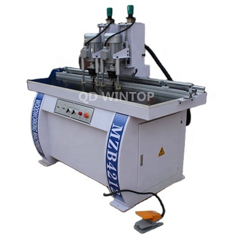 Automatic Two Heads Vertical Hinge Wood Boring drilling Machine for furniture