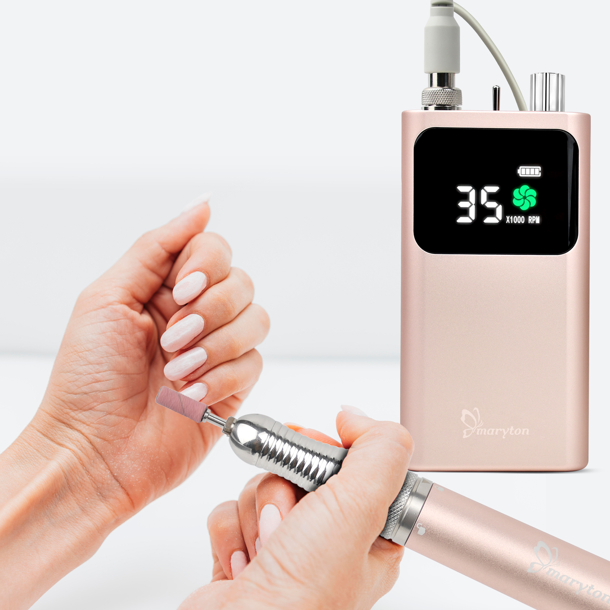 Free Shipping Nail Polishing Machine Tool 35000Rpm Rechargeable E File Drill Nail for Manicure