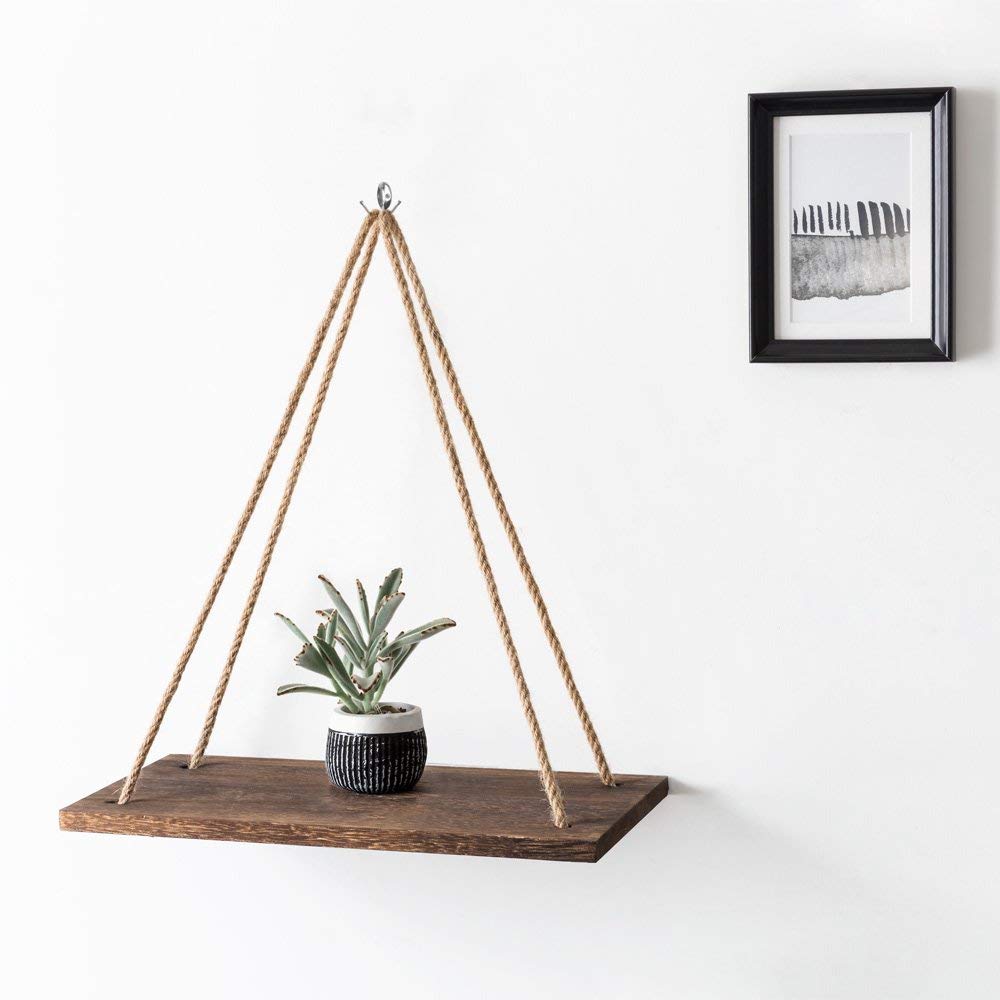 Hot selling products vintage gold black metal home floating wall mounted pot and pan organizer shelf
