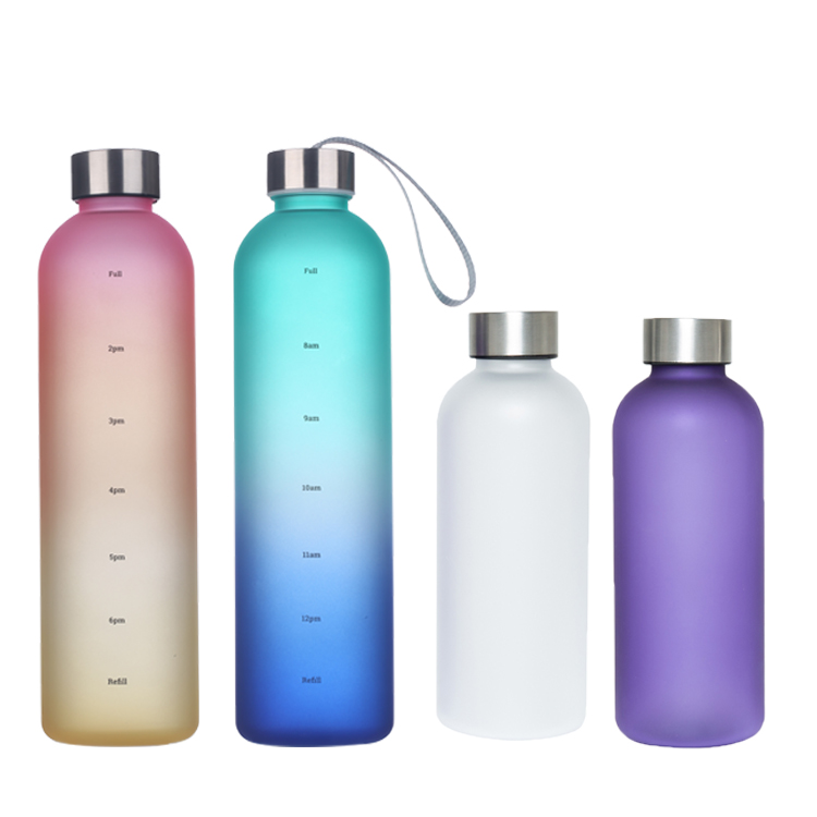 BPA бесплатно нетоксичный Тритан 30oz Мотивационная бутылка для воды рекламная наружная новая спортивная пластиковая бутылка для питья сока