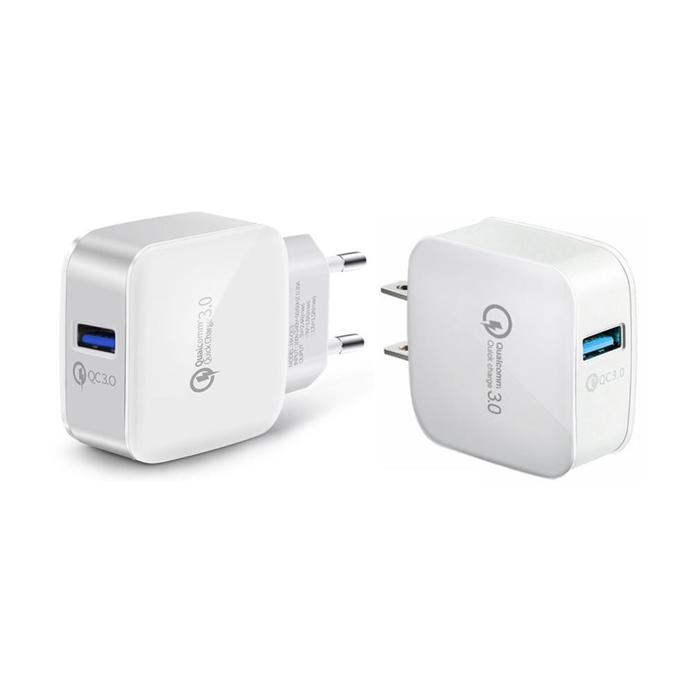 Универсальное белое Сетевое зарядное устройство Qualcomm Quick Charge QC 3,0 USB
