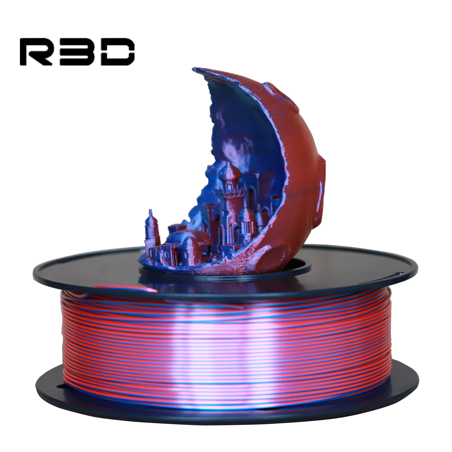 Wuhu R3D новейший двухцветный PLA-наполнитель двойного цвета для 3d печати 1,75 мм 1 кг Magic PLA
