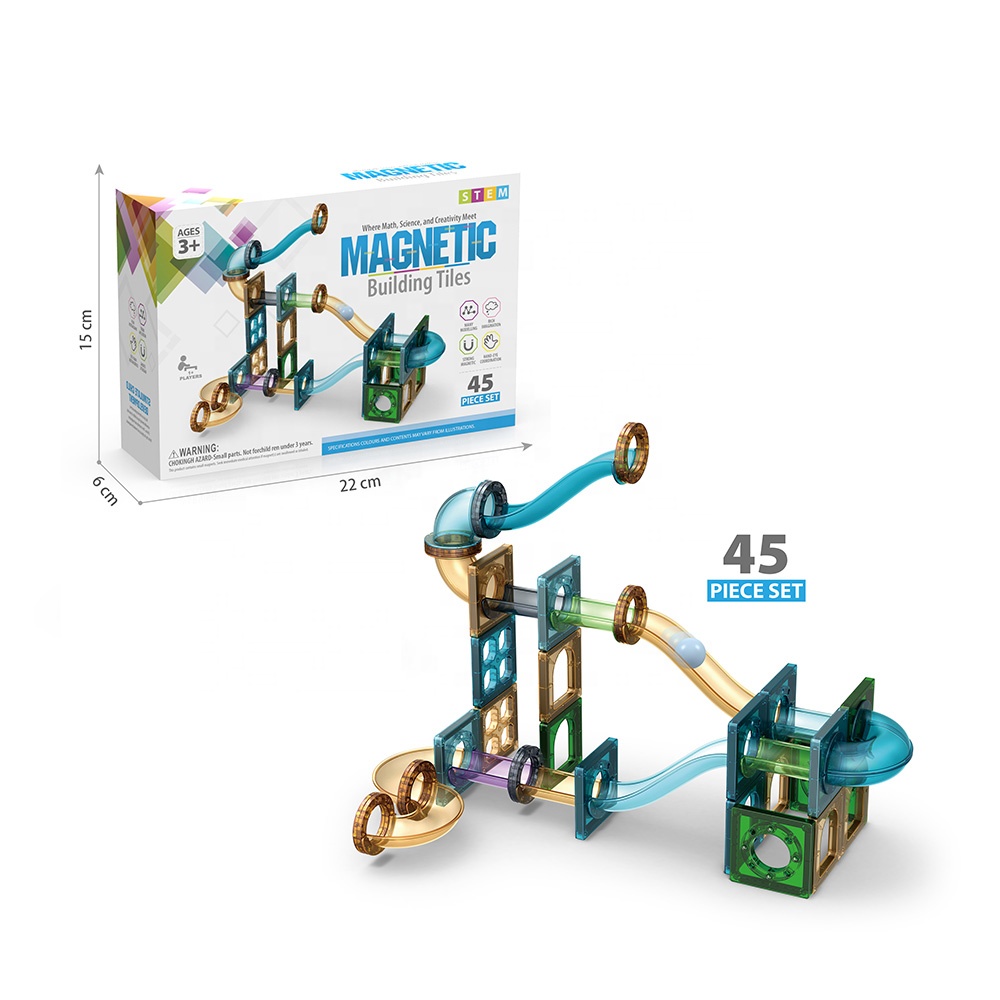 Children Toys Magnetic Run Ball track model magnetic building blocks
