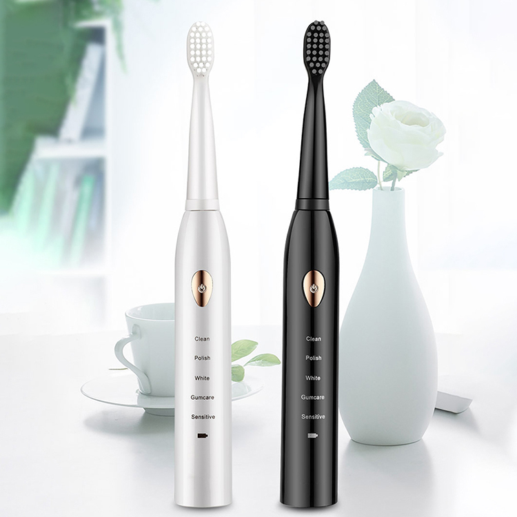 2021 new Amazon Top Seller Products New Style Promotion USB Rechargeable Tooth Cleaning Tool Toothbrush with Three Heads