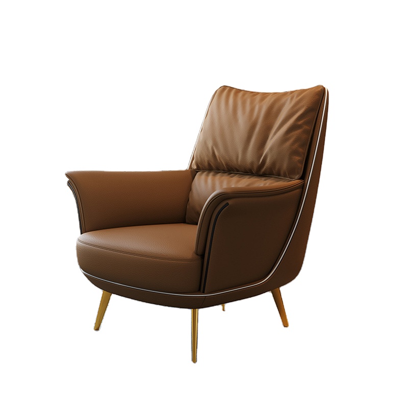 Italian Luxury Living Room Chairs Furniture Sofa Chair Recliner Living Room Furniture Wing Sofa Chair