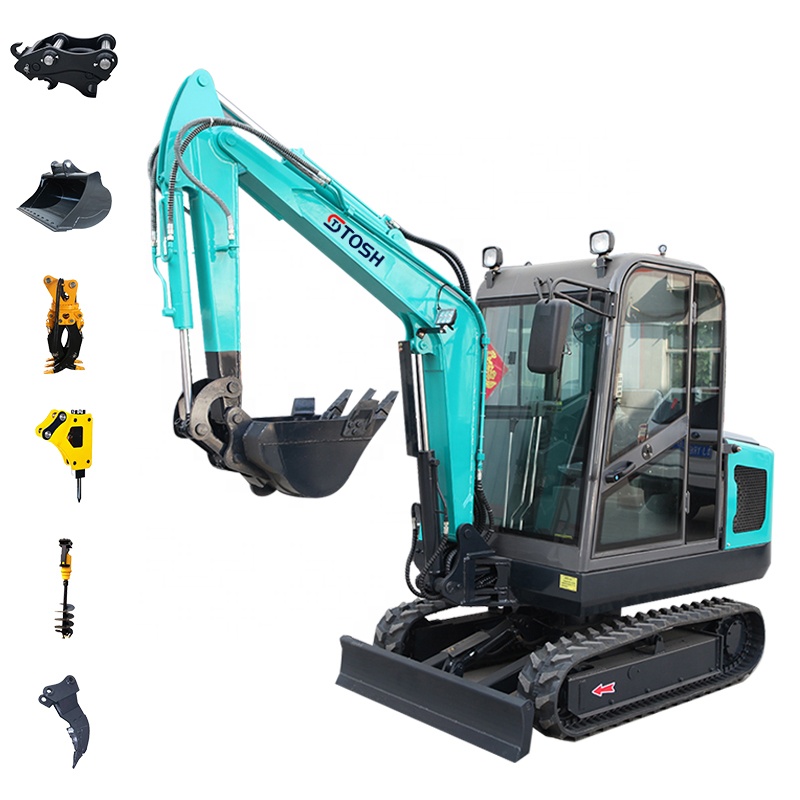 Маленький экскаватор TOSH EPA EURO 5 Micro 1 1,5 2 2,5 3 3,5 6-тонный мини-экскаватор