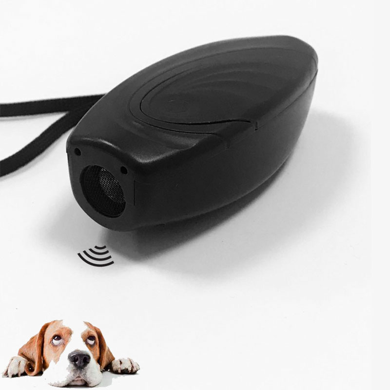 pocket anti barking dog repellent device dog trainer ultrasonic dog repeller with flashlight