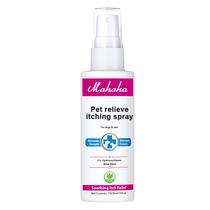 Private Label Customized Pet Instant Relieve Itching Spray Remove Hot Spots & Dry Skin For Dogs Cats
