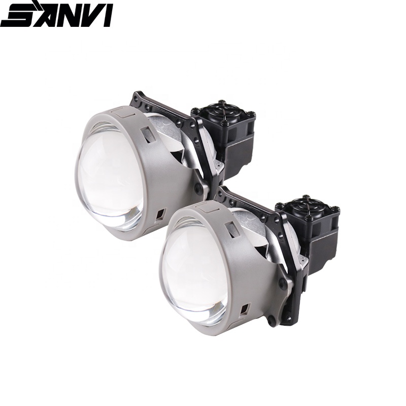 2020 Sanvi Новое прибытие 3 дюймов V8 Bi-led лампы, LED-прожектор, светодиодная фара для автомобильных фар Замена 55W 5500K Автомобильные светодиодные лампы
