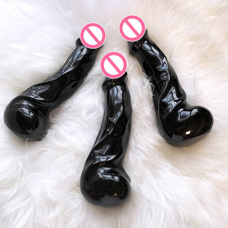 Натуральные кристаллы, массажные палочки Yoni Wands peens obsidian пенис, Кристальный обсидиановый фаллоимитатор
