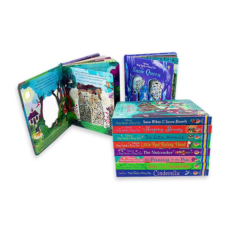10 томов Usborne Peep Inside Сказочный английский обучающий 3d-альбом с откидной крышкой детская книга для чтения