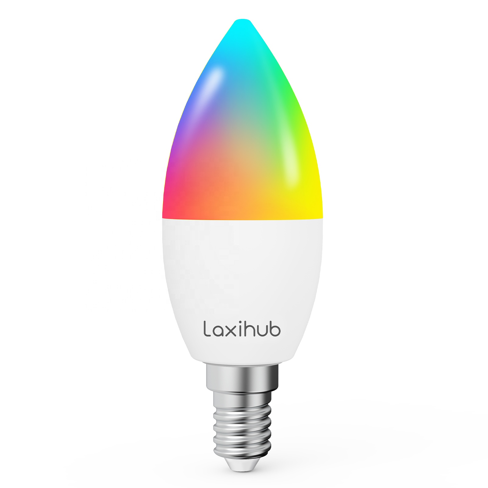 Laxihub 4,5 Вт BLE долгий срок службы, многоцветная умная лампа с регулируемой яркостью и дистанционным управлением