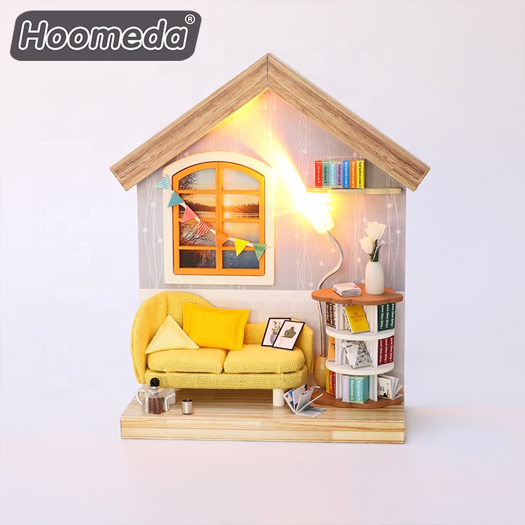 Новый дизайн 3d кукольный домик головоломка Деревянный кукольный домик Миниатюрный DIY 2019