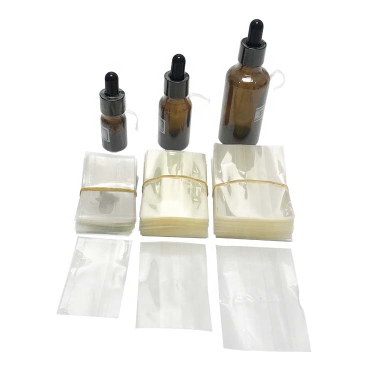 Custom Bottle Perforated Clear PVC Shrink Wrap Sleeve Heat Shrink Wrap For Dropper Bottle