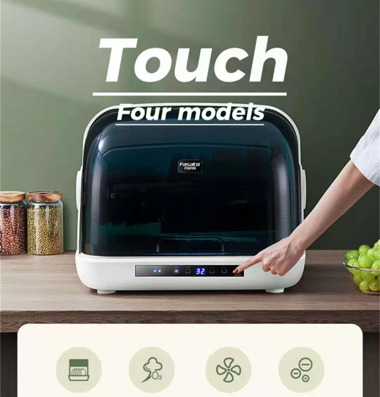 China kitchen table top electrical dish dryer UVC sterilization cabinet 50L