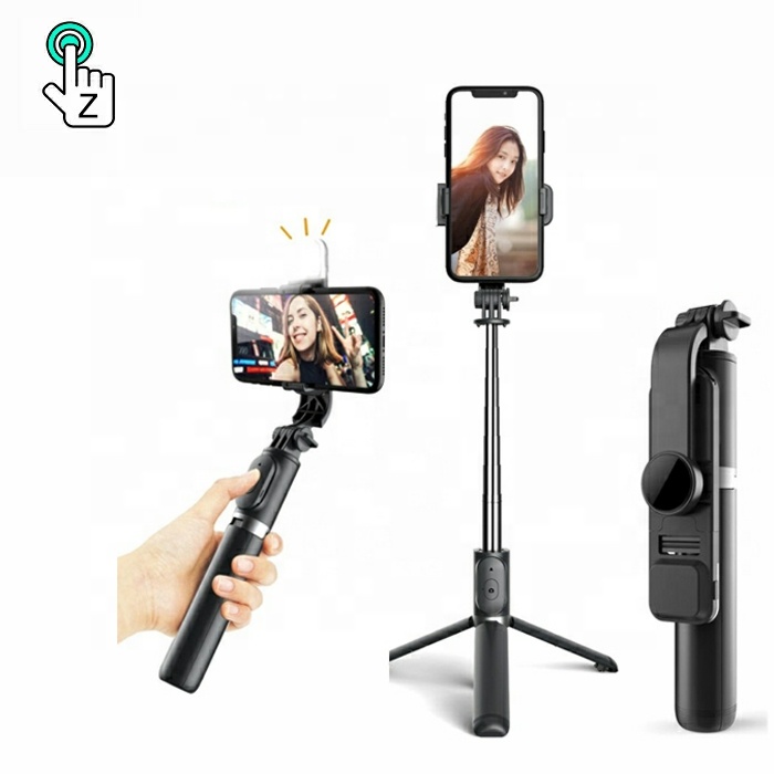 Wireless Folding Selfie Stick Mini Selfie Stick Invisible Portable Bluetooths Mini Tripod Mount Phone Holder Selfie Stick