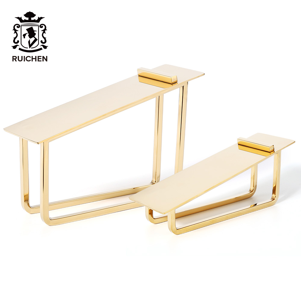 RuiCHen 2020 New design Stainless Steel Shoe Display Stand Holder Racks And Shoe Display Racks For Shops