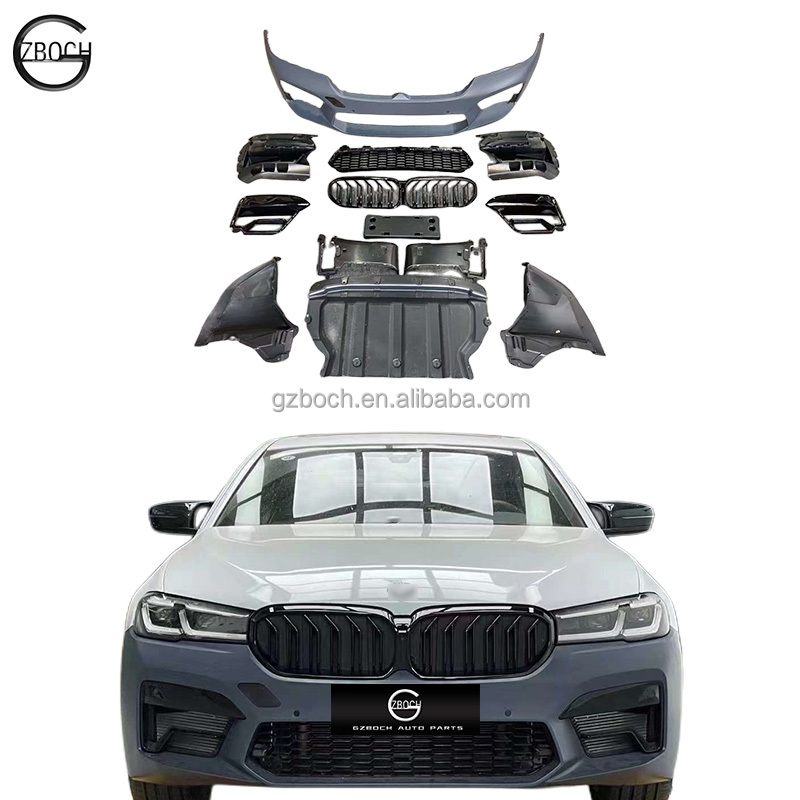 Оптовая продажа, Bodykit для BMW 5-Series G30 M5 передний бампер G30 G38 передний автомобильный бампер M5 автомобильный гриль