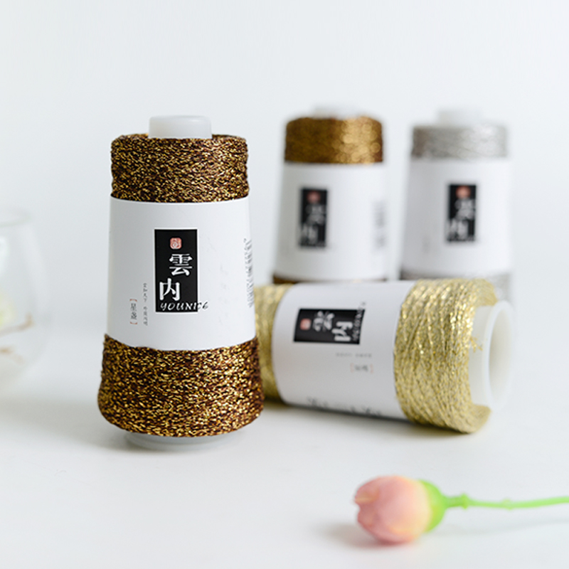 Yarncrafts биоразлагаемая блестящая плетеная полиэфирная пряжа с металлическими оттенками