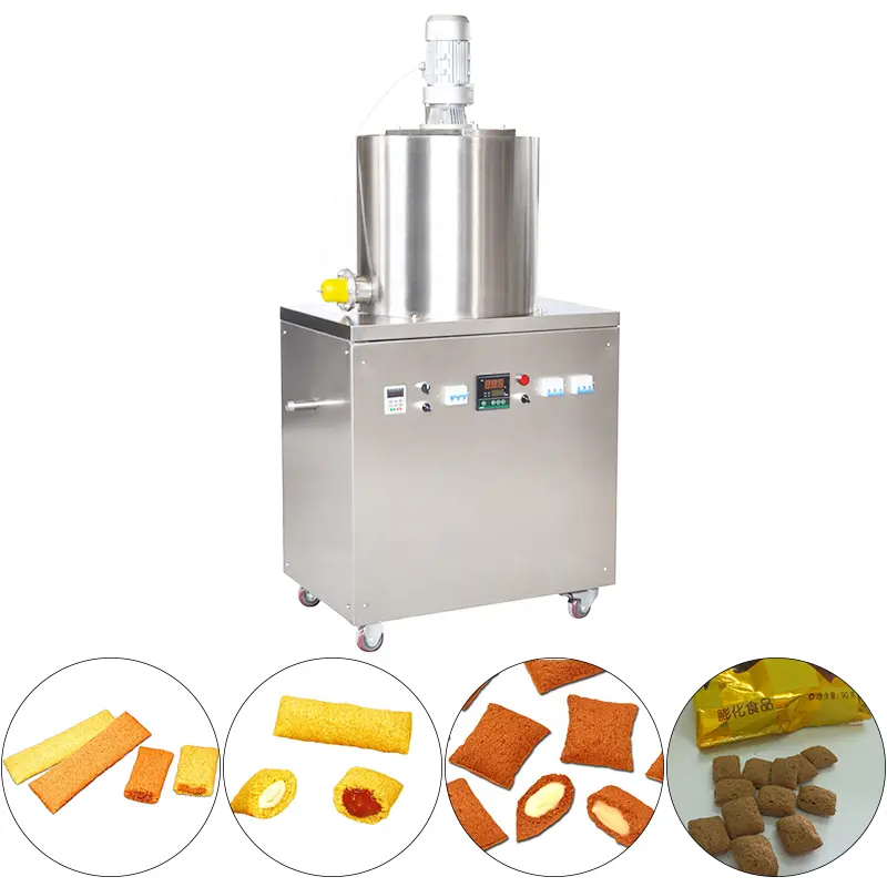 Easy operate inflating sweet core filled snacks extruder with discount price