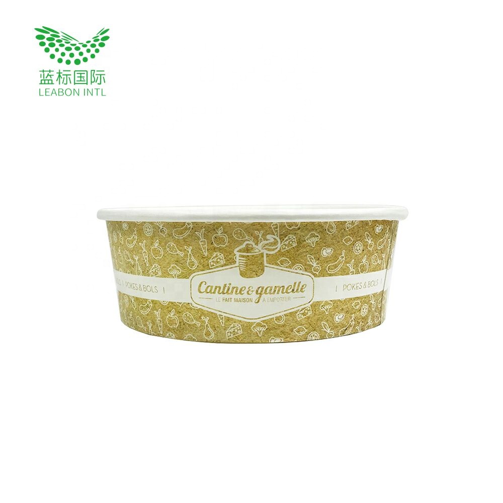 Бумажный материал и одинарная стена стиль take away салатник