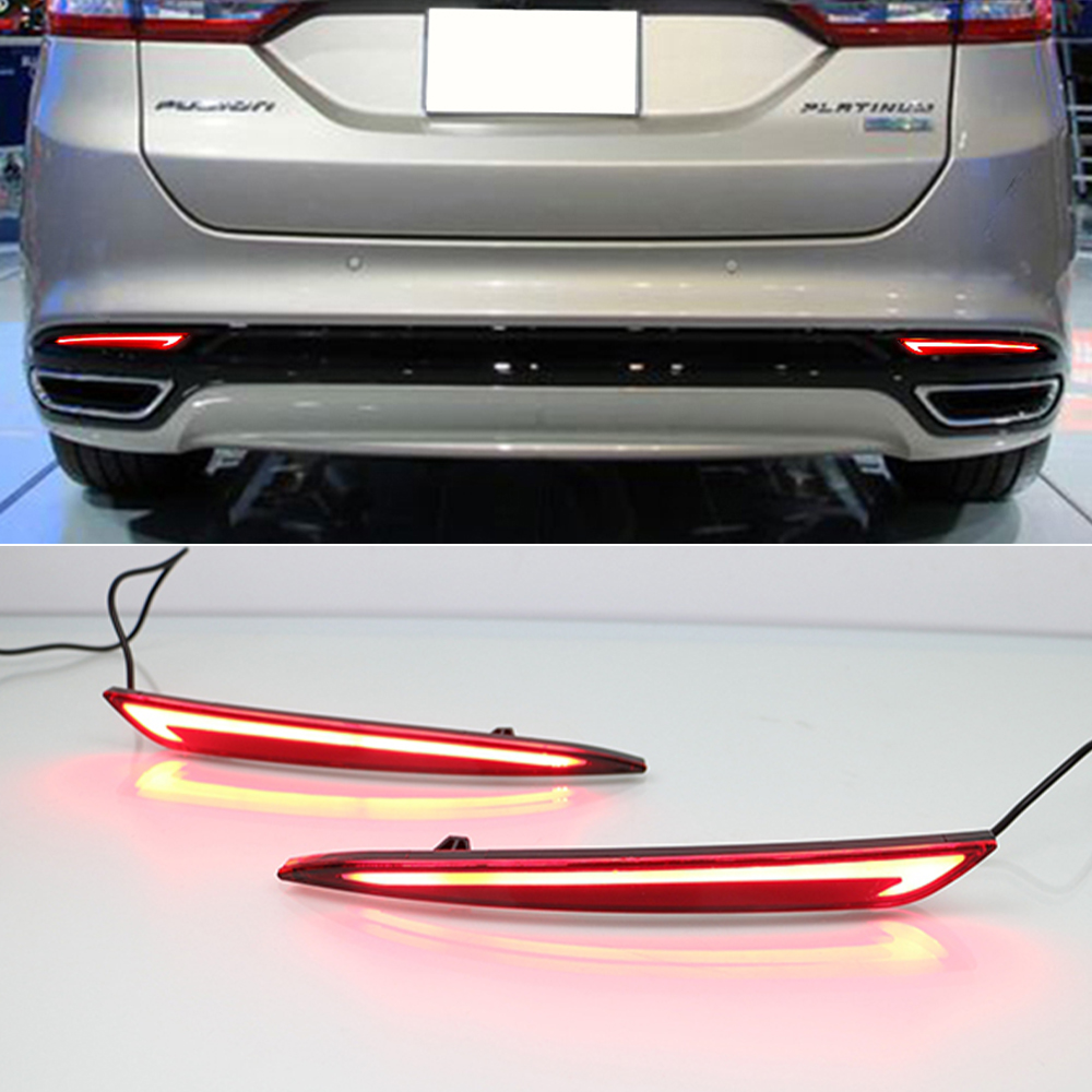 Reflector For Ford Mondeo Fusion 2013 2014 2015 2016 2017 2018 LED Bumper Light Rear Fog Lamp Brake Light Turn Signal