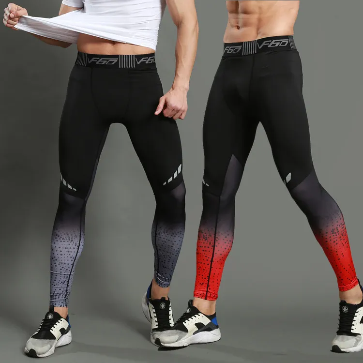 Promotion Fitness Running Gym Clothing Men Slimming Seamless Sports Leggings Tight