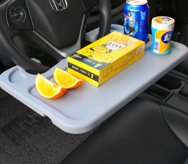 Other universal parts Gray Laptop Desk Auto Car Computer Mount Holder Food Table Stand Steering Wheel Tray Table for car