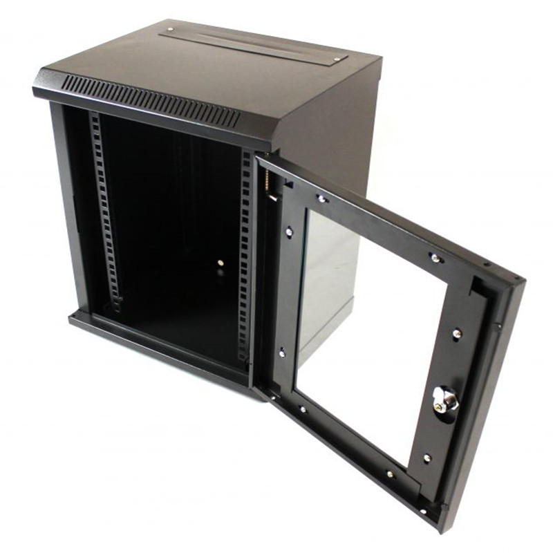 9U 10" Black 300MM Data Cabinet Network Rack