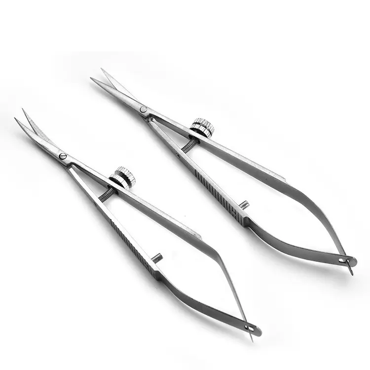 Micro Scissors 4.5" straight stitch cutting embroidery spring action extra sharp for ENT EYE SKIN DENTAL VETERINARY