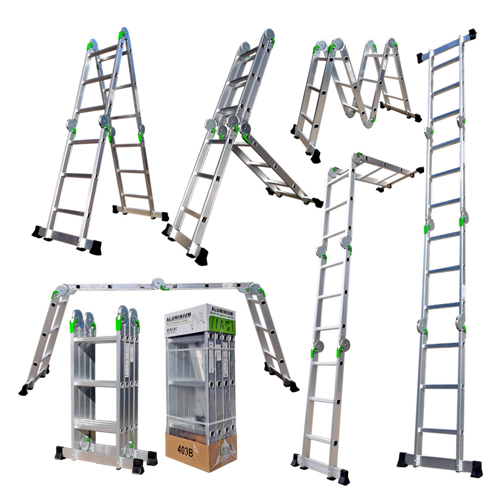 Алюминиевая многофункциональная складная лестница 4x2 4x3 4x4 4 4x5 4x6 2,7 м 3,7 м 4,7 м 5,7 м длина