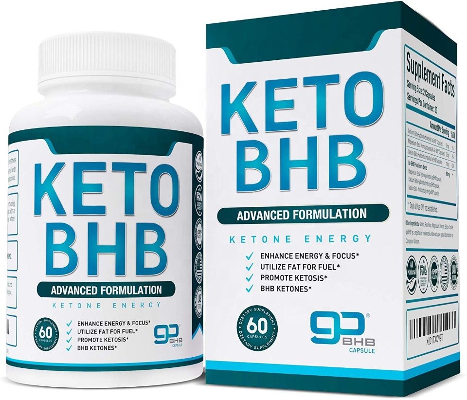 Top quality popular keto bhb capsules supplement in bottlled with customized box