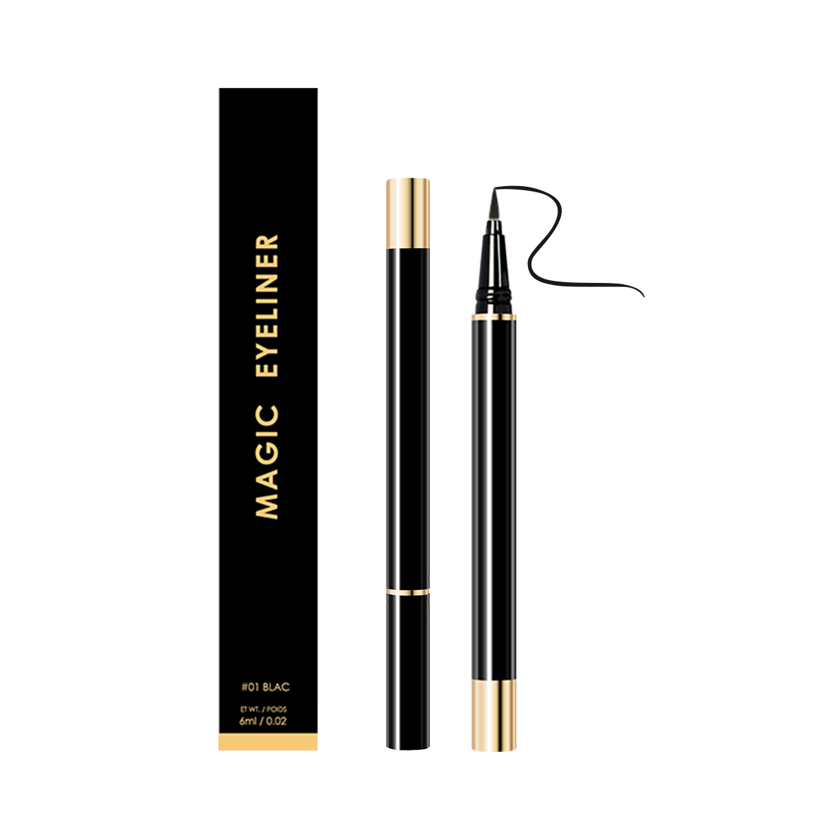 Private Label Eyliner Long Lasting Liner Pencil Adhesive Black Magic Eyeliner