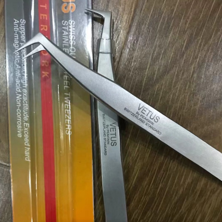 Частная торговая марка, OEM, пинцет для наращивания ресниц, пинцет для объема ресниц