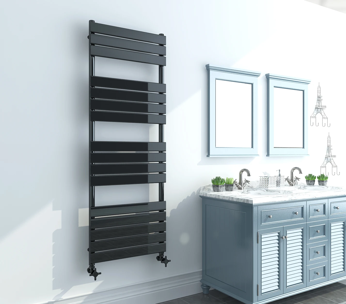 High Quality OEM Service SUN-D2 Home Designer Radiators Warmer Hot water Radiator Towel Rack Room heater