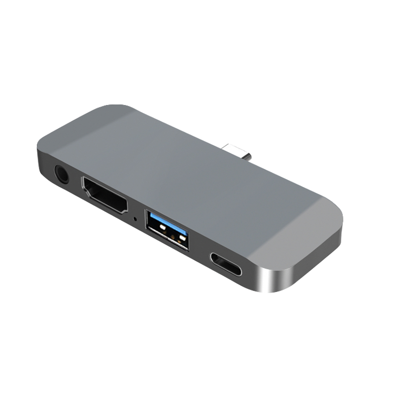 4 в 1 usb c концентратор к HDMI конвертер Тип c концентратор док-станция ноутбук для apple компьютера