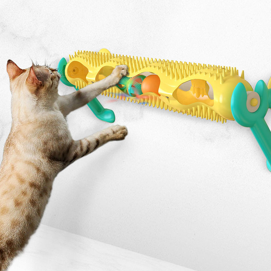 Cat Climbing Frame Pet Furniture Play House track pet cat toy
