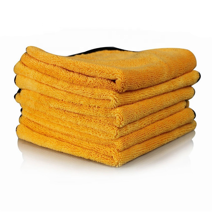 Professional Grade Premium Microfiber Towel, Gold (16 in. x 24 in.),Cars Detailing Or Drying Towels for Cleaning Car Windows