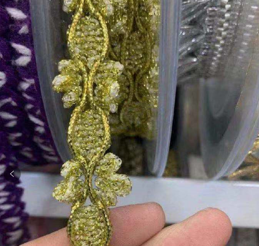 2.7cm elastic sequin trim