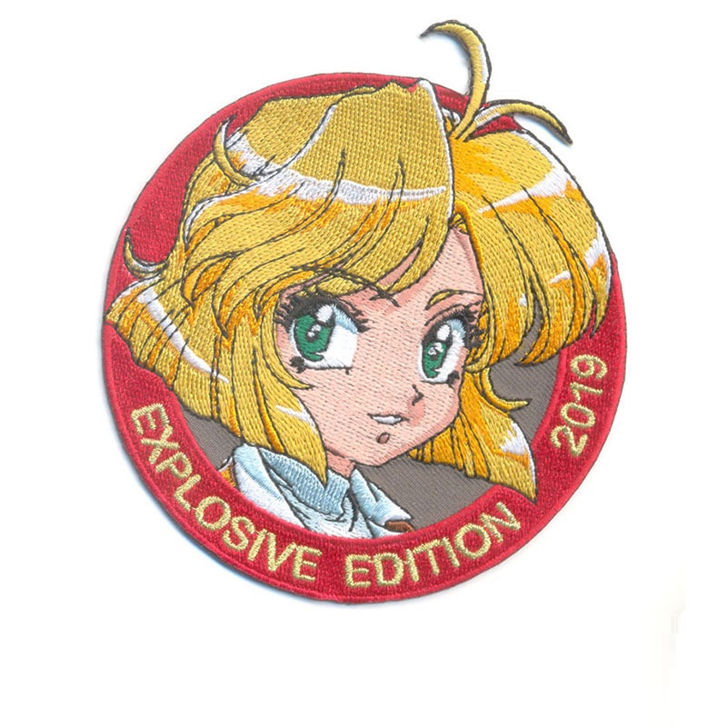 Youki Custom Embroidered Patch Iron On cartoon Badge Applique Embroidery Clothing Patches