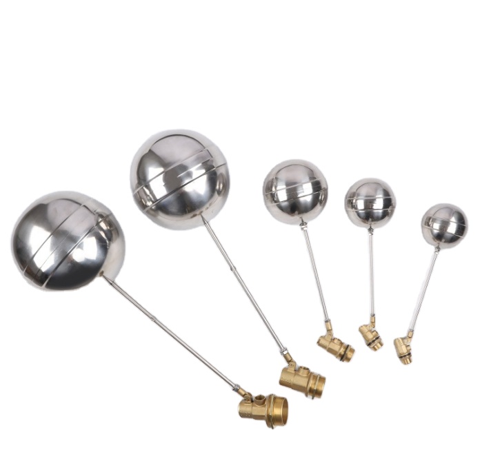 Good price brass orignal color forged male thread water tank floating ball valve