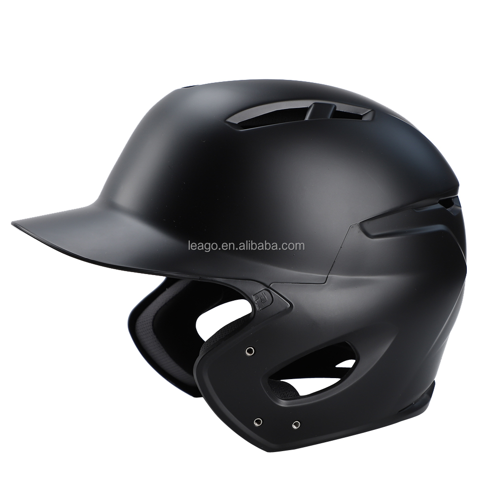 Black Color Double Ear Baseball Helmet Baseball Batting Helmet Baseball Cap Helmet