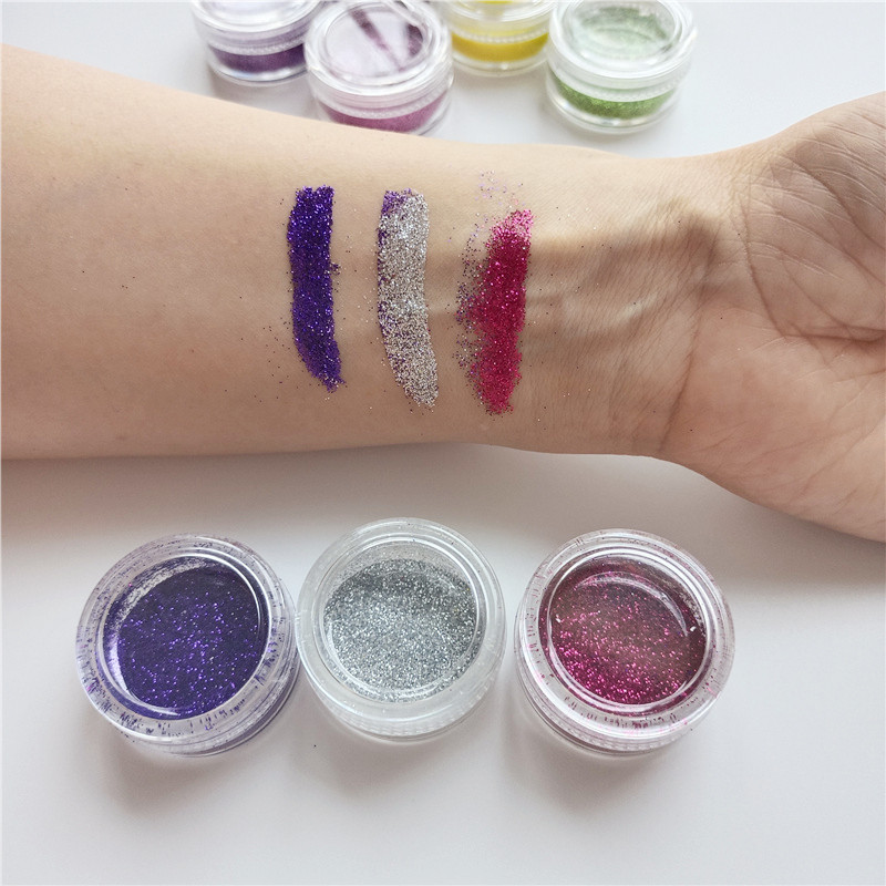 finest non-toxic eco-friendly gold loose eyeshadows glitter powder
