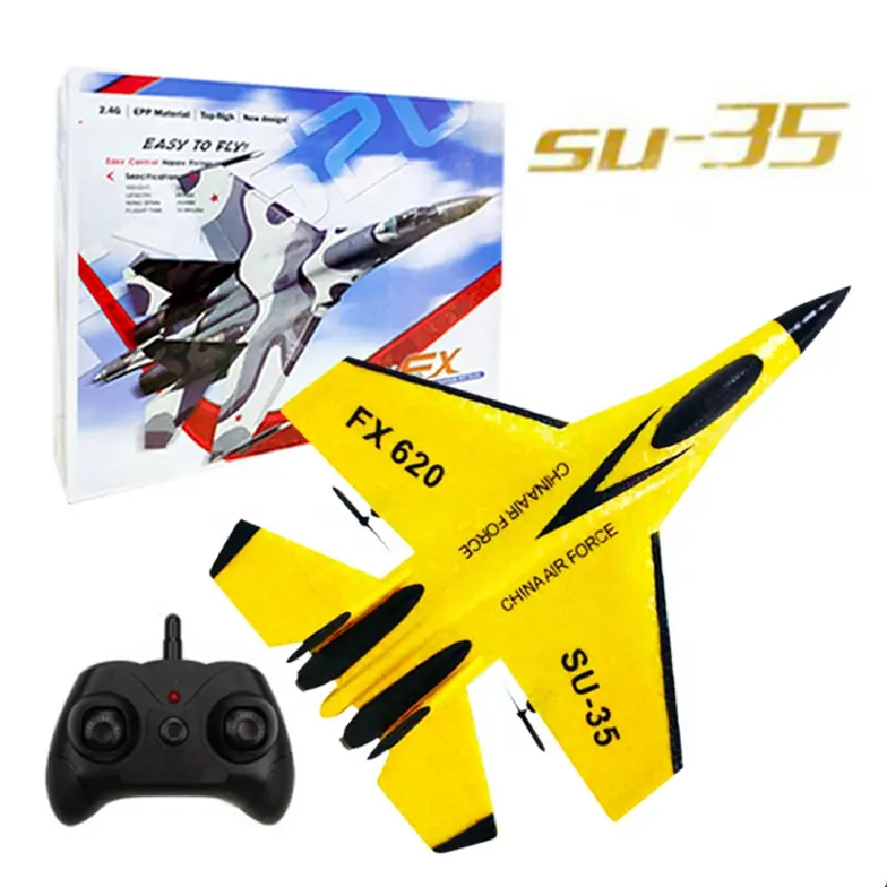 2.4G 2CH Foam Airplane Model SU35 Remote Control Glider Outdoor Flying Rc Jet Aircraft Plane Airplane Toys