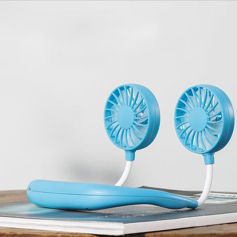 Rechargeable Neck Cooling Fan With Bluetooth Speaker For Gaming Music Playing & Tv Movie Watching