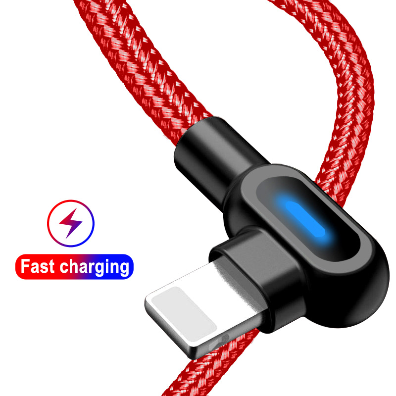 OLAF 1 м/2 м LED 90 градусов Тип C кабель для зарядки данных игровой usb кабель